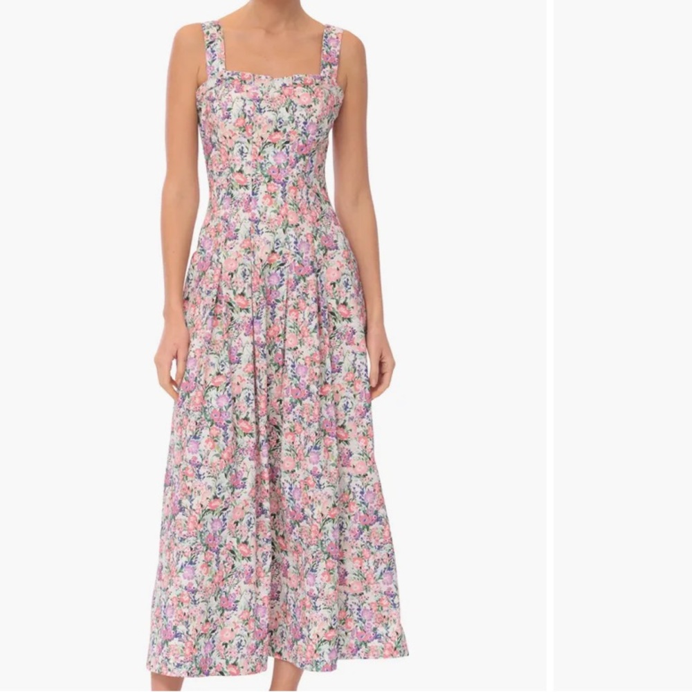 Avec Les Filles Perfect Petals Floral Maxi Dress